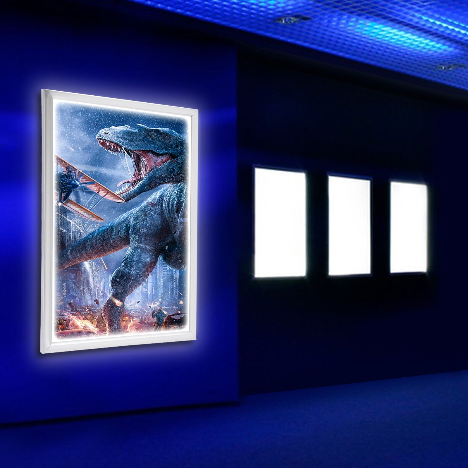 18″x24″ LED Backlit Movie Poster Art Picture Frame Light Box Advertising Display