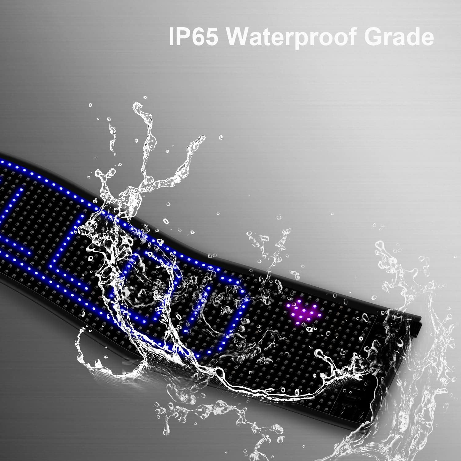 Customizable LED Scrolling Sign – Bright USB Flexible Display for Store & Car