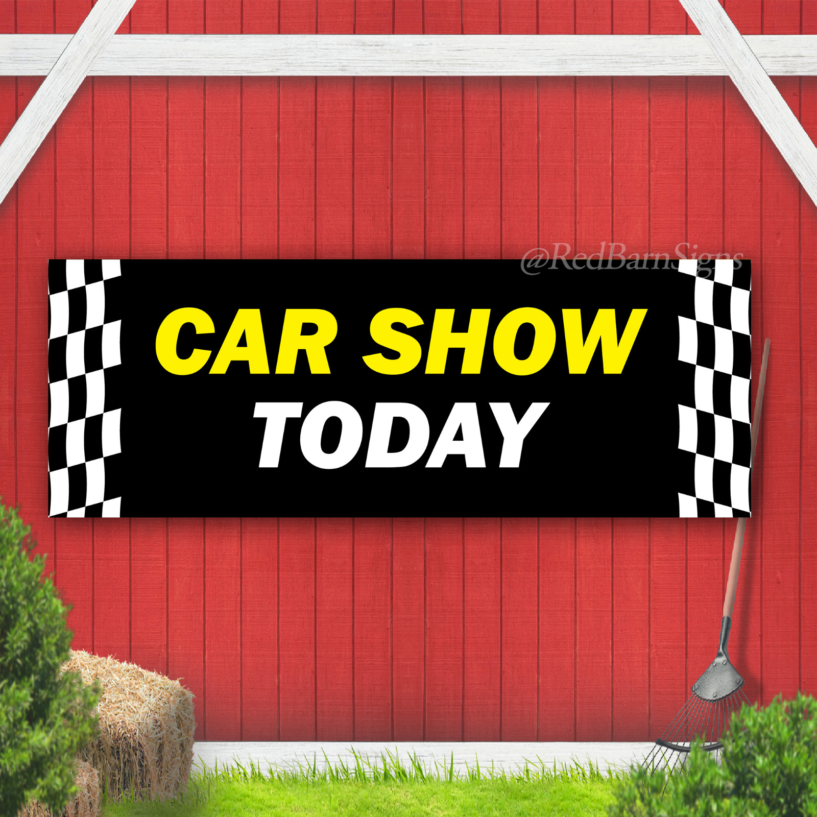 Car Show Today Indoor Outdoor Vinyl Banner Design