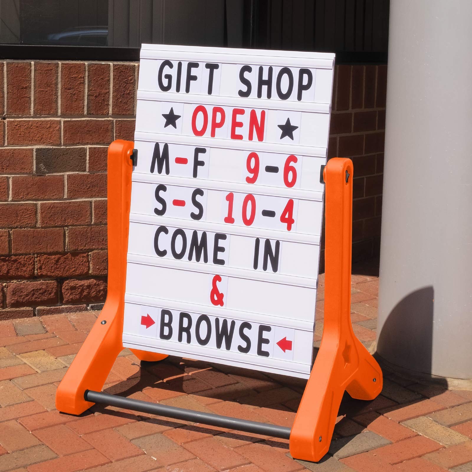 EXCELLO GLOBAL PRODUCTS Swinging Changeable Message Sidewalk Sign: 24″ x 36″ …