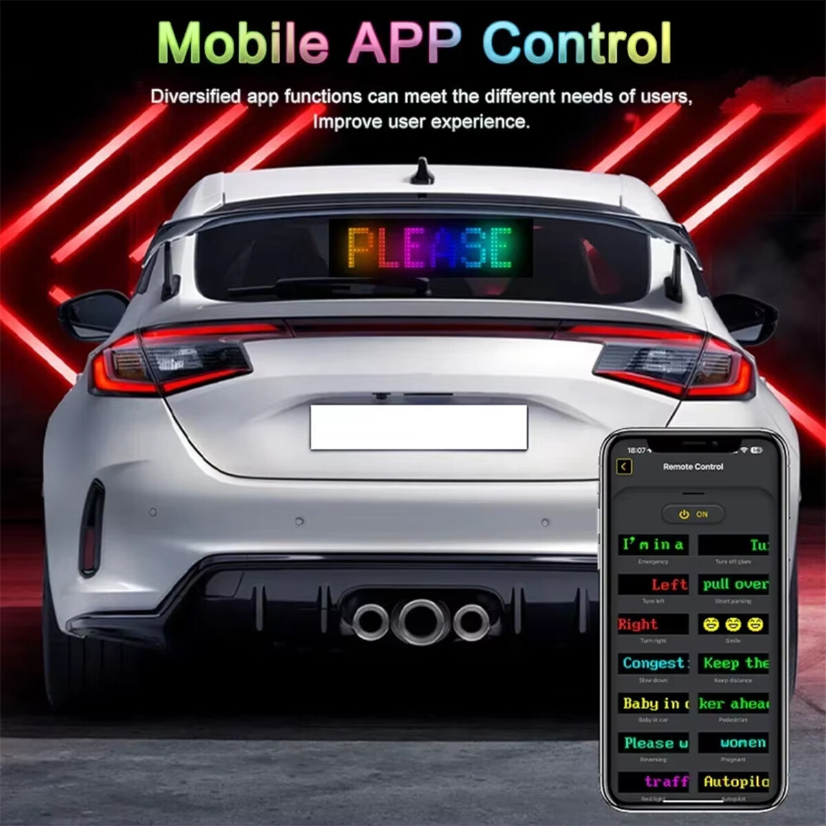 App Control Led Matrix Panel Pixel Smart For Wall Flexible Programable Bluetooth