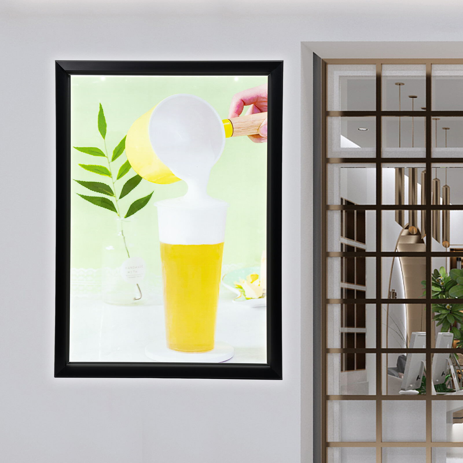 33×24” LED Poster Movie Frame Backlit Light Box Art Advertising Sign Display