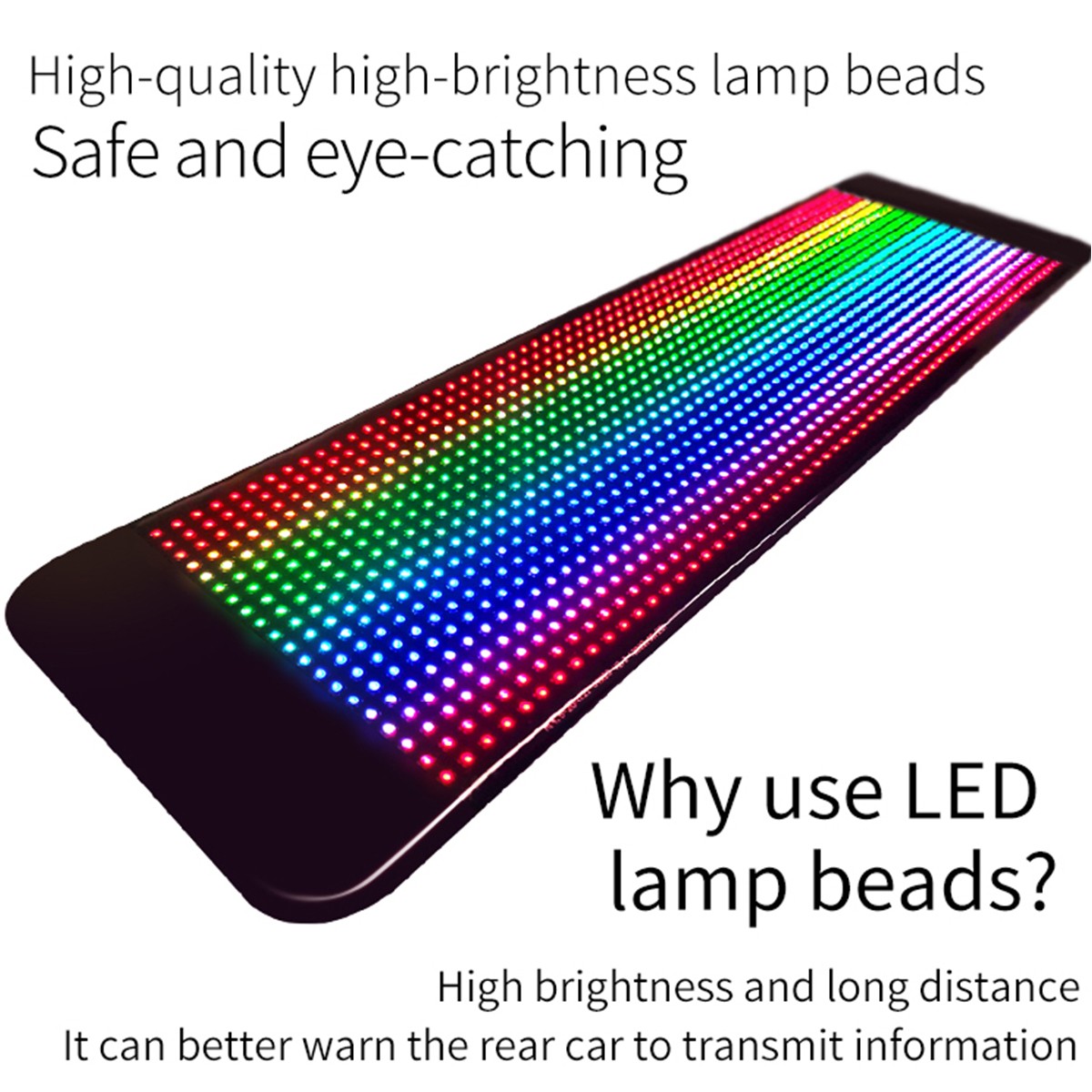LED Programmable Window Display Light Screen Signal Car APP Remote Control New