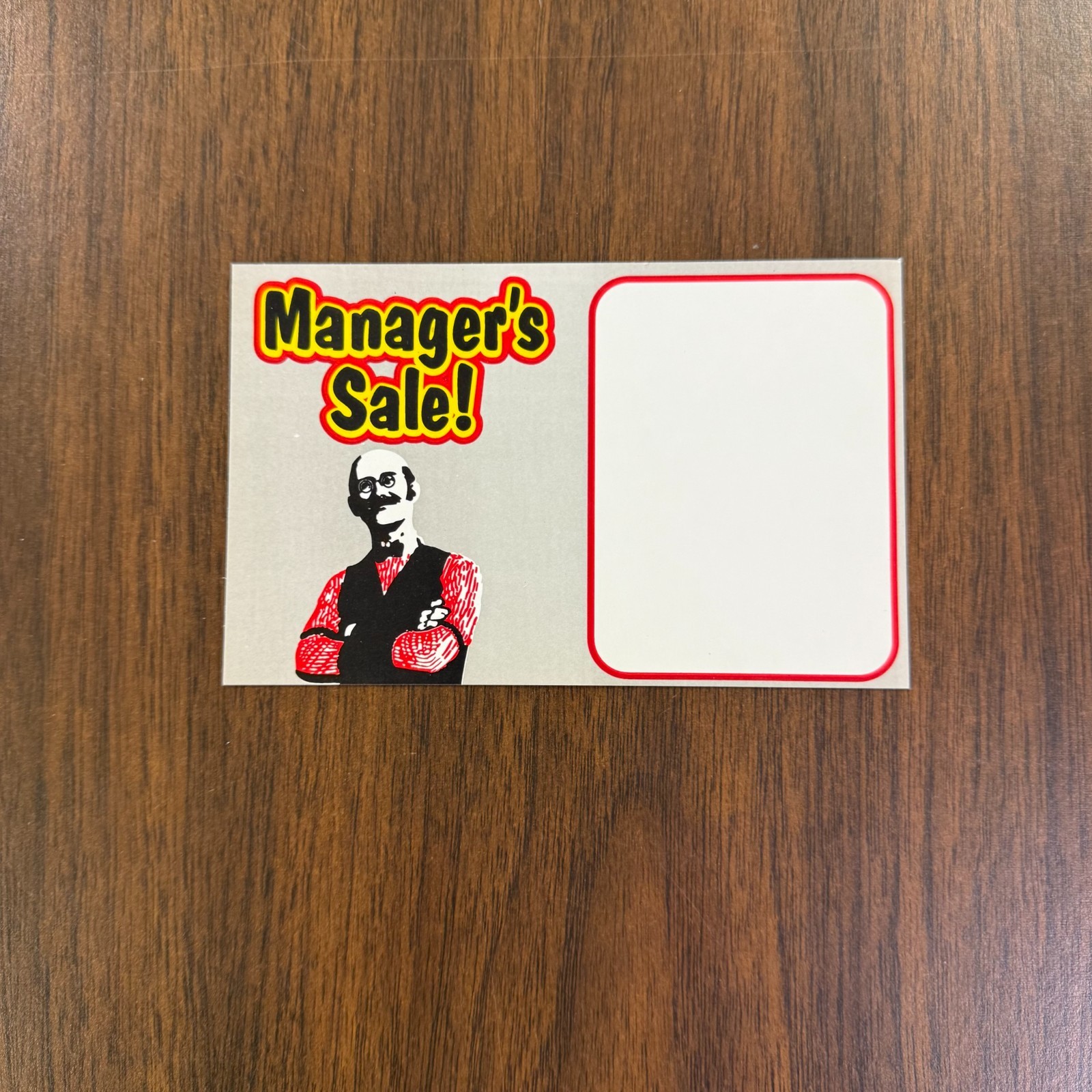 Manager Special Price Signs – Shelf Card -Price Cards for Retail -5.5″w x3.”5H