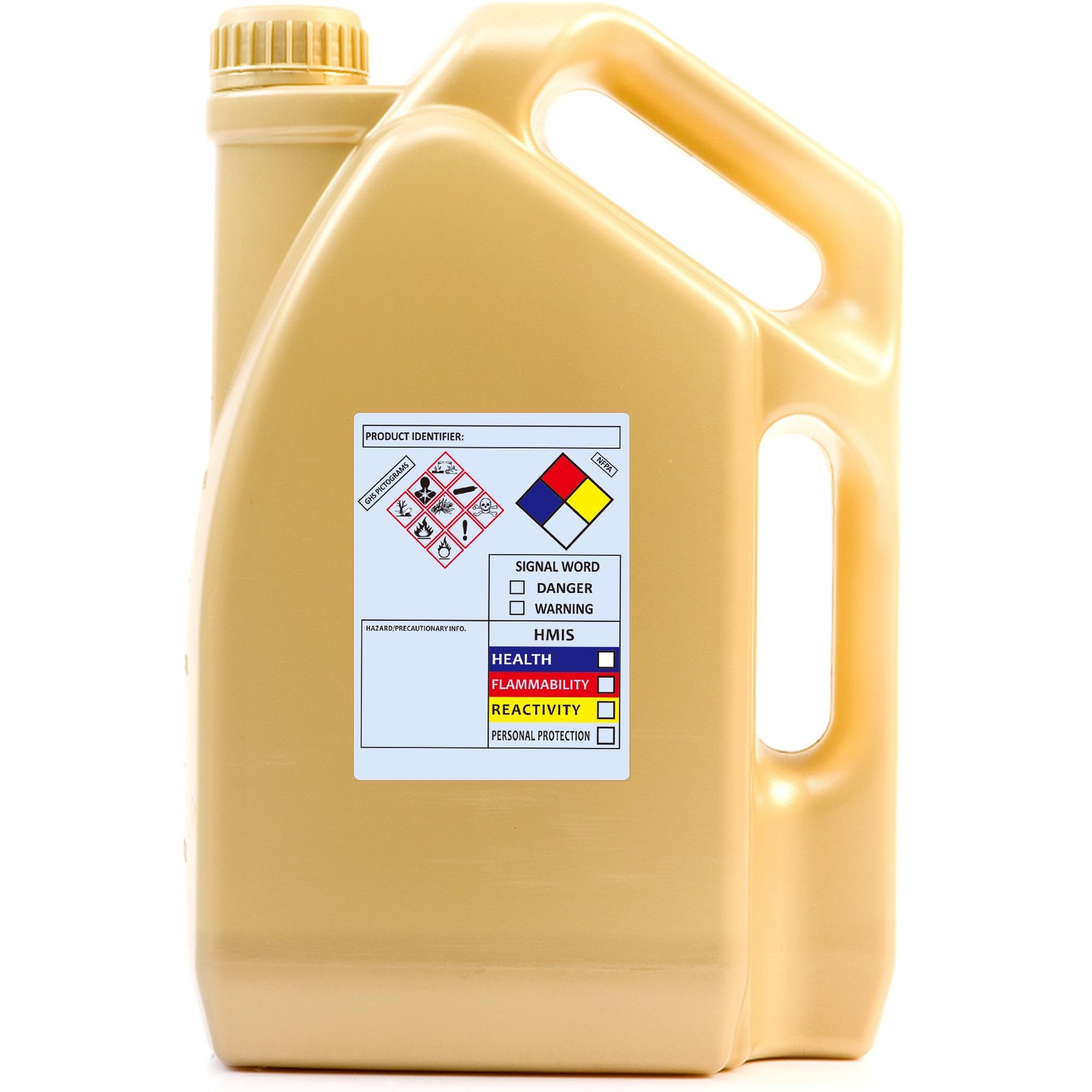SDS OSHA Chemical Safety Labels | 4×3 inches MSDS Stickers with GHS NFPA HMIS…