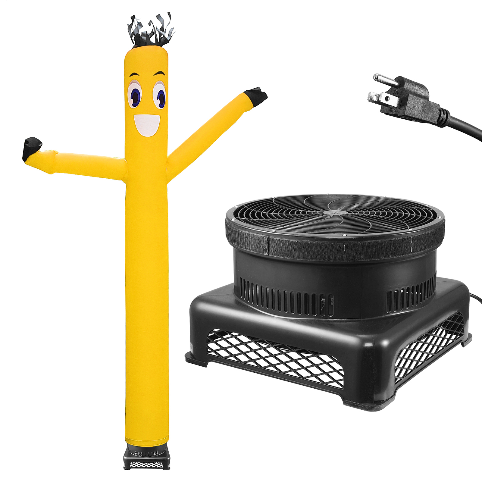 20′ Inflatable Dancer Tube Dancing Guy + Blower Fan – Yellow