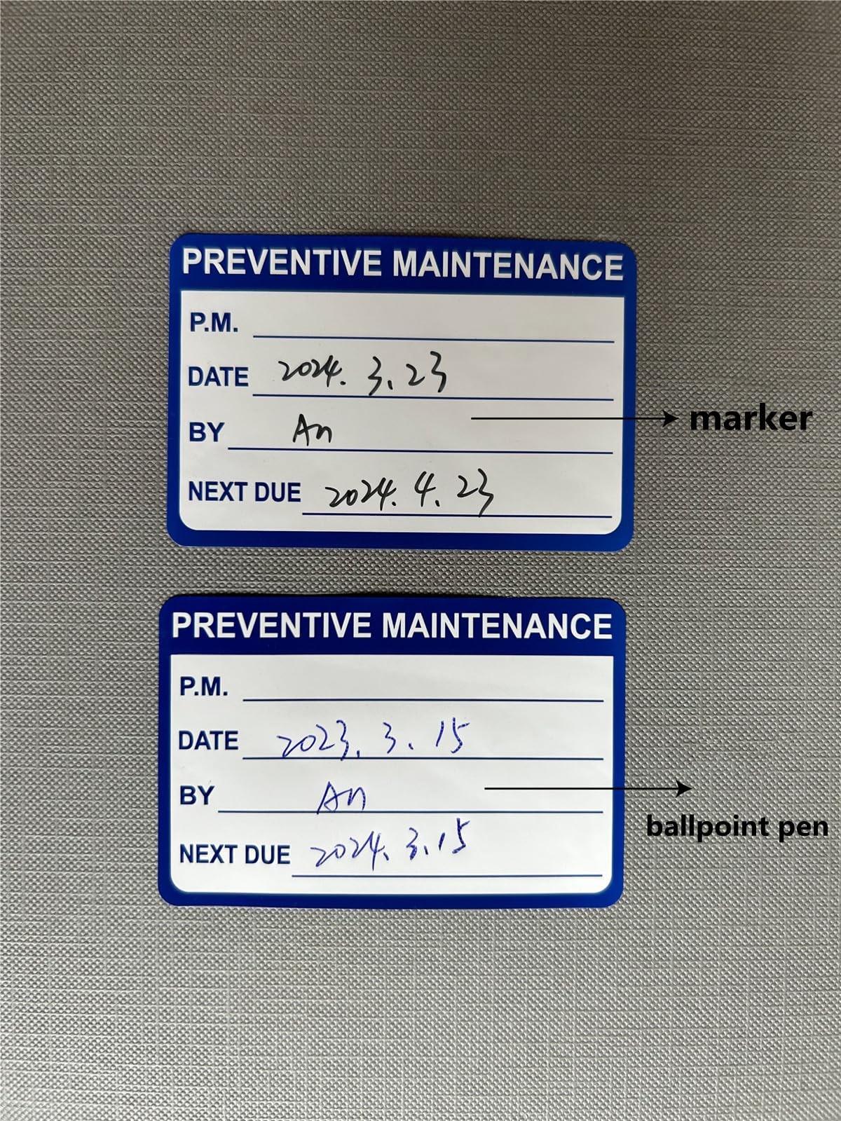 200 Pack 3×2 Inch Preventive Maintenance Stickers Adhesive Labels for Equipment