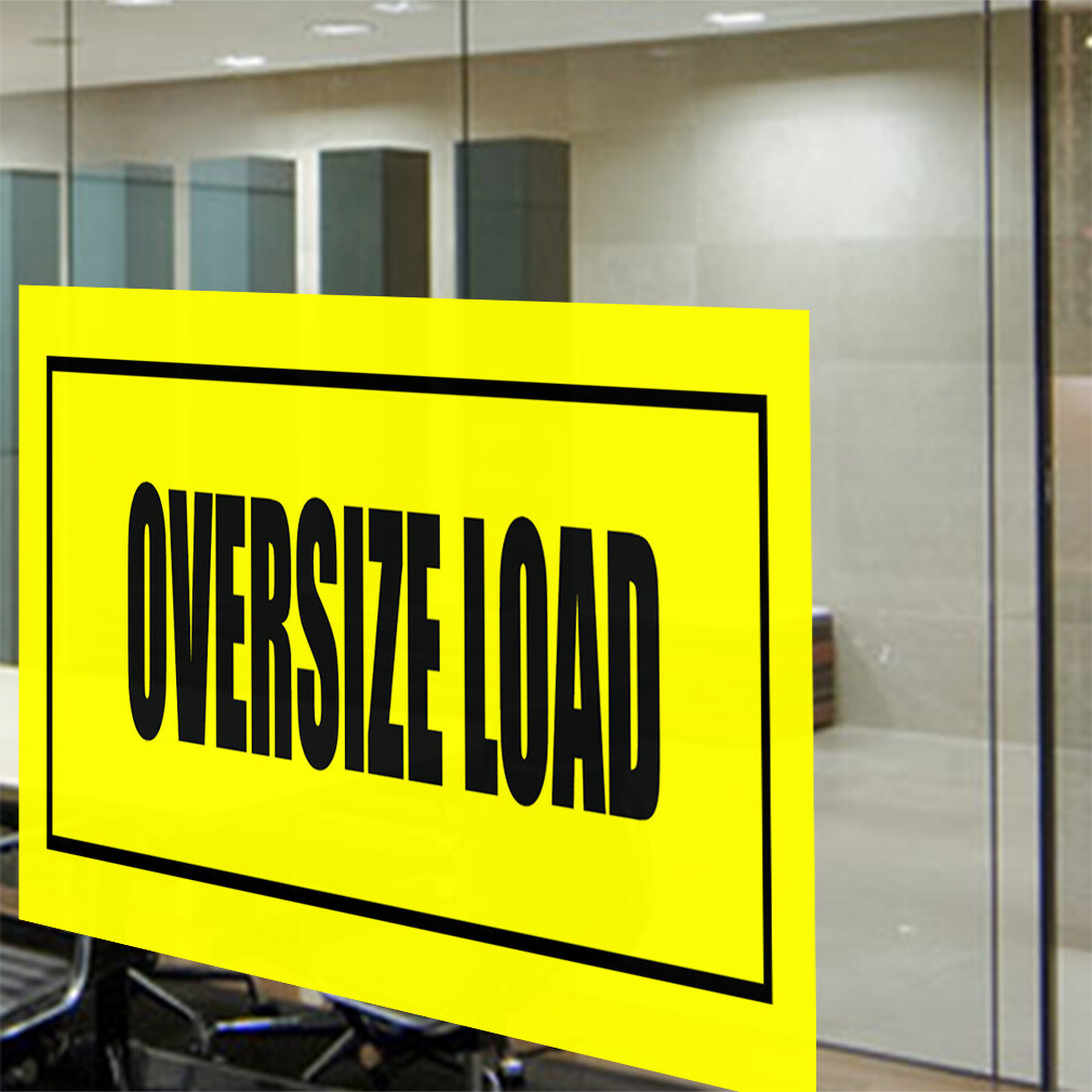 Decal Stickers Oversize Load Promotion Business Vinyl Store Sign Label Business