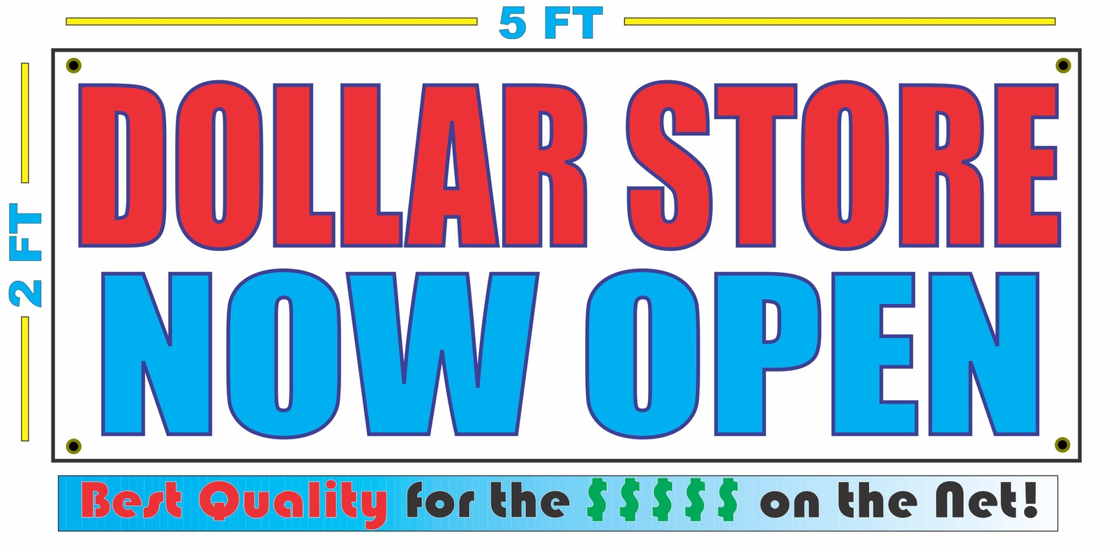 DOLLAR STORE NOW OPEN Banner Sign NEW Larger Size Best Quality for the $$$
