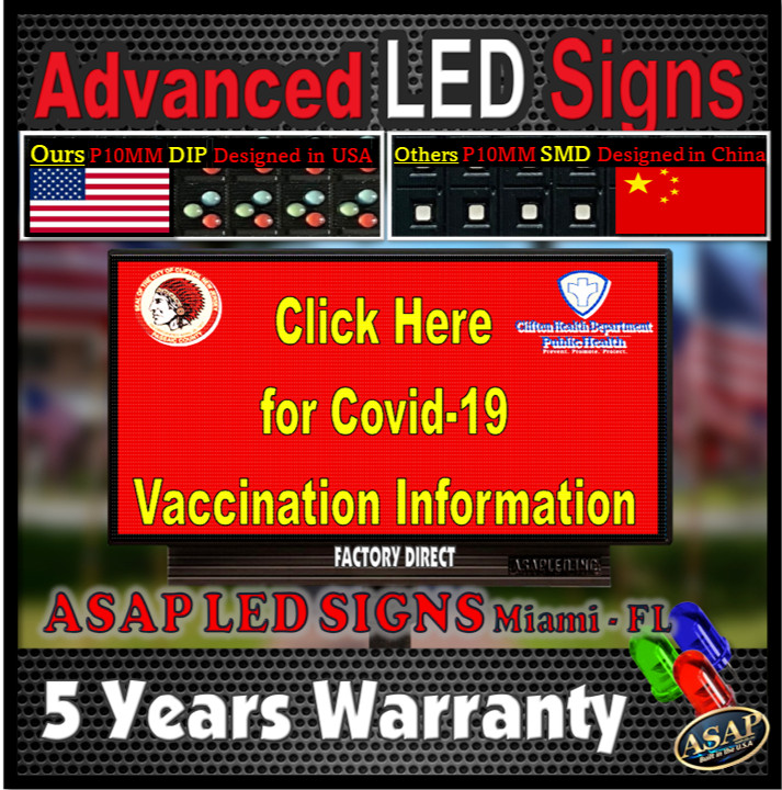 LED Sign Outdoor Board Full Color Programmable LED Electronic Board LED Sign-USA
