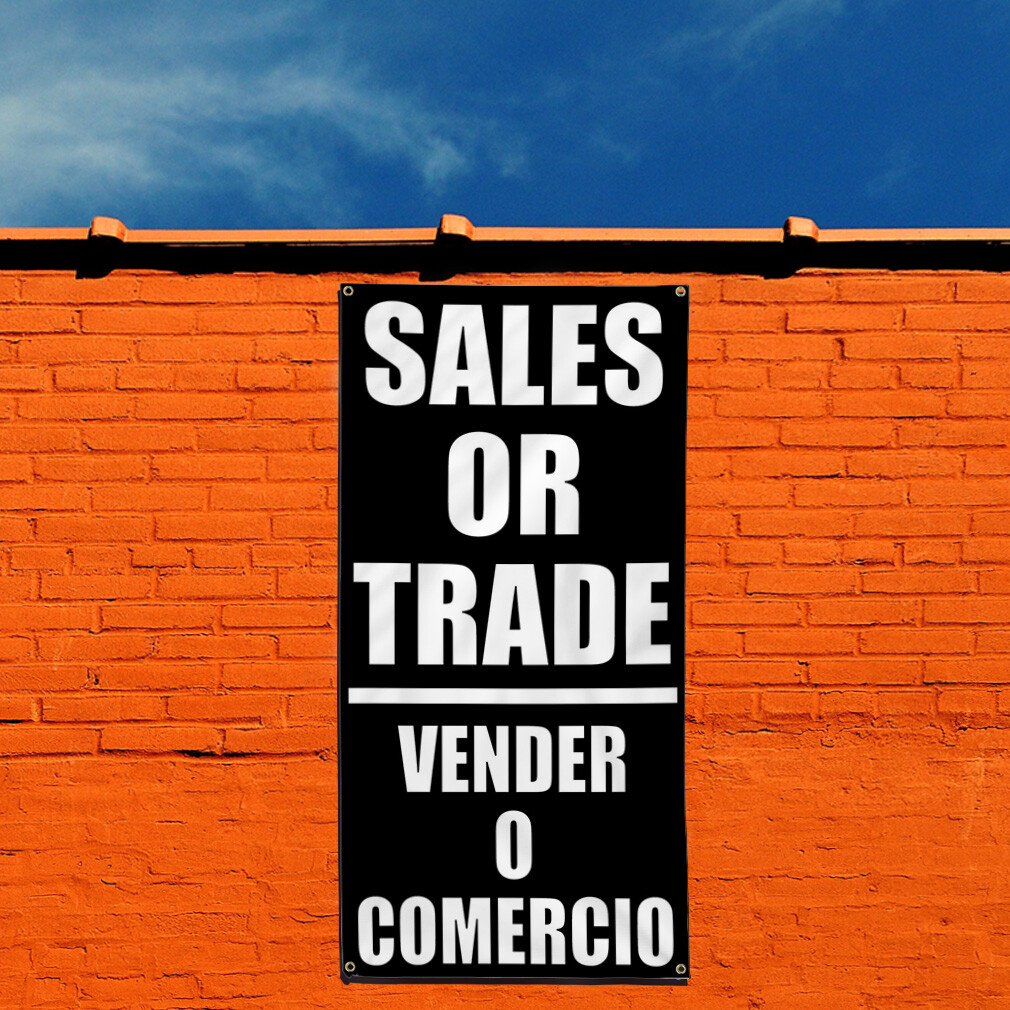 Vertical Vinyl Banner Multiple Sizes Deal Or Trade C Business Outdoor