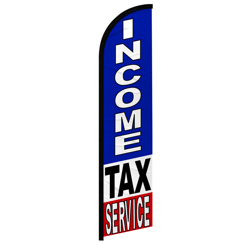 Tax Services Windless Swooper Full Curve Flag Tax Filing IRS FIling