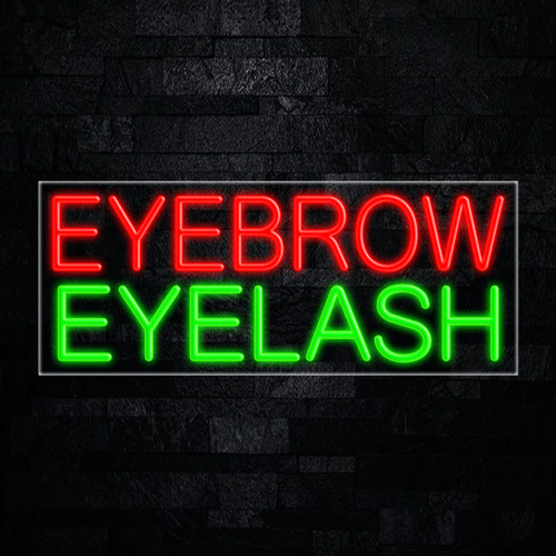 Eyebrow Eyelash LED Neon Sign 30″L x 12″H #31397