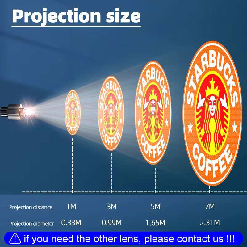 15W-50W Indoor Logo Gobo Projector Lamp with Customizable Patterns Cafe Ballroom
