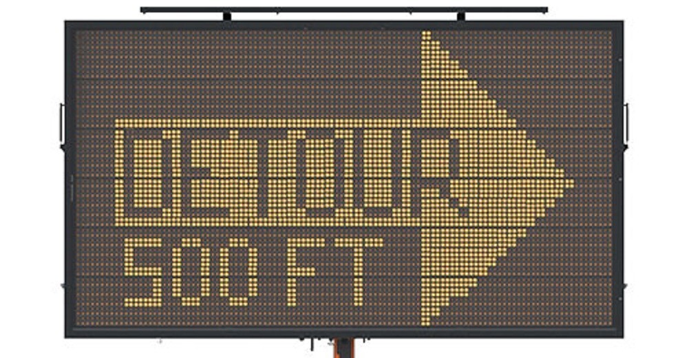 Vermac 24″ Full-Matrix Portable Changeable Message Sign Piece 2-PACK