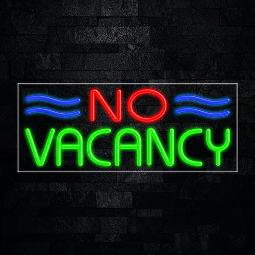No Vacancy LED Neon Sign 30″L x 12″H #30929