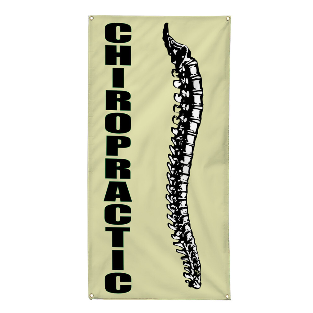 Vertical Vinyl Banner Multiple Sizes Chiropractic1 Health and Wellness Business