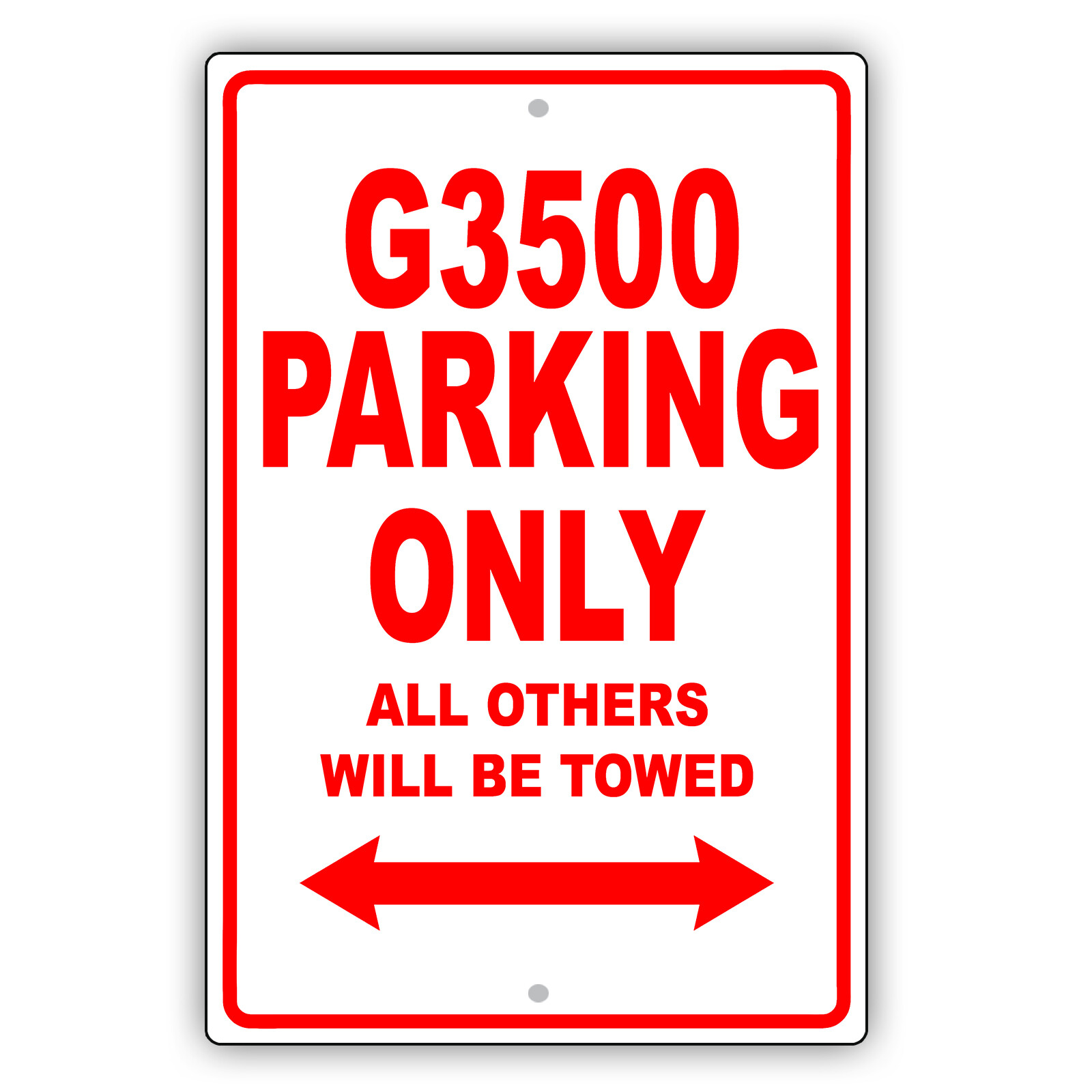 G3500 Parking Only Others Towed Man Cave Novelty Garage Aluminum Metal Sign