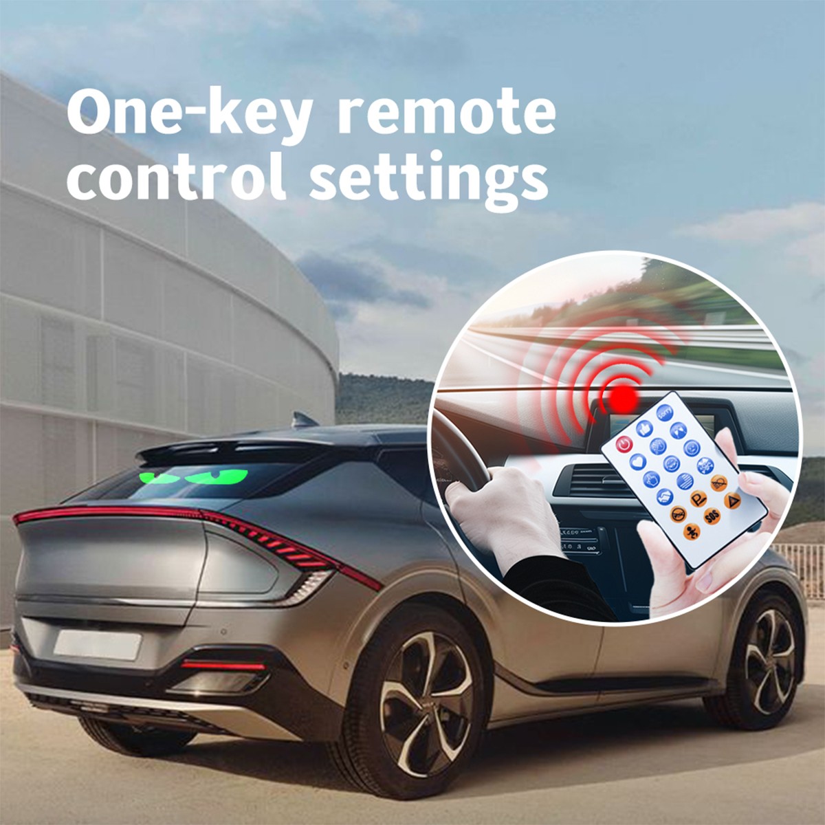 LED Programmable Window Display Light Screen Signal Car APP Remote Control New