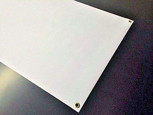 3×4′ Blank Vinyl Banner Sign, 13oz White with Grommets banner