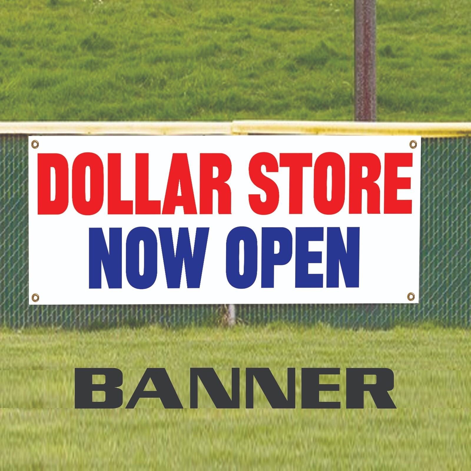 Dollar Store Now Open Vinyl Banner Advertise Display Outdoor Printed Flag Banner