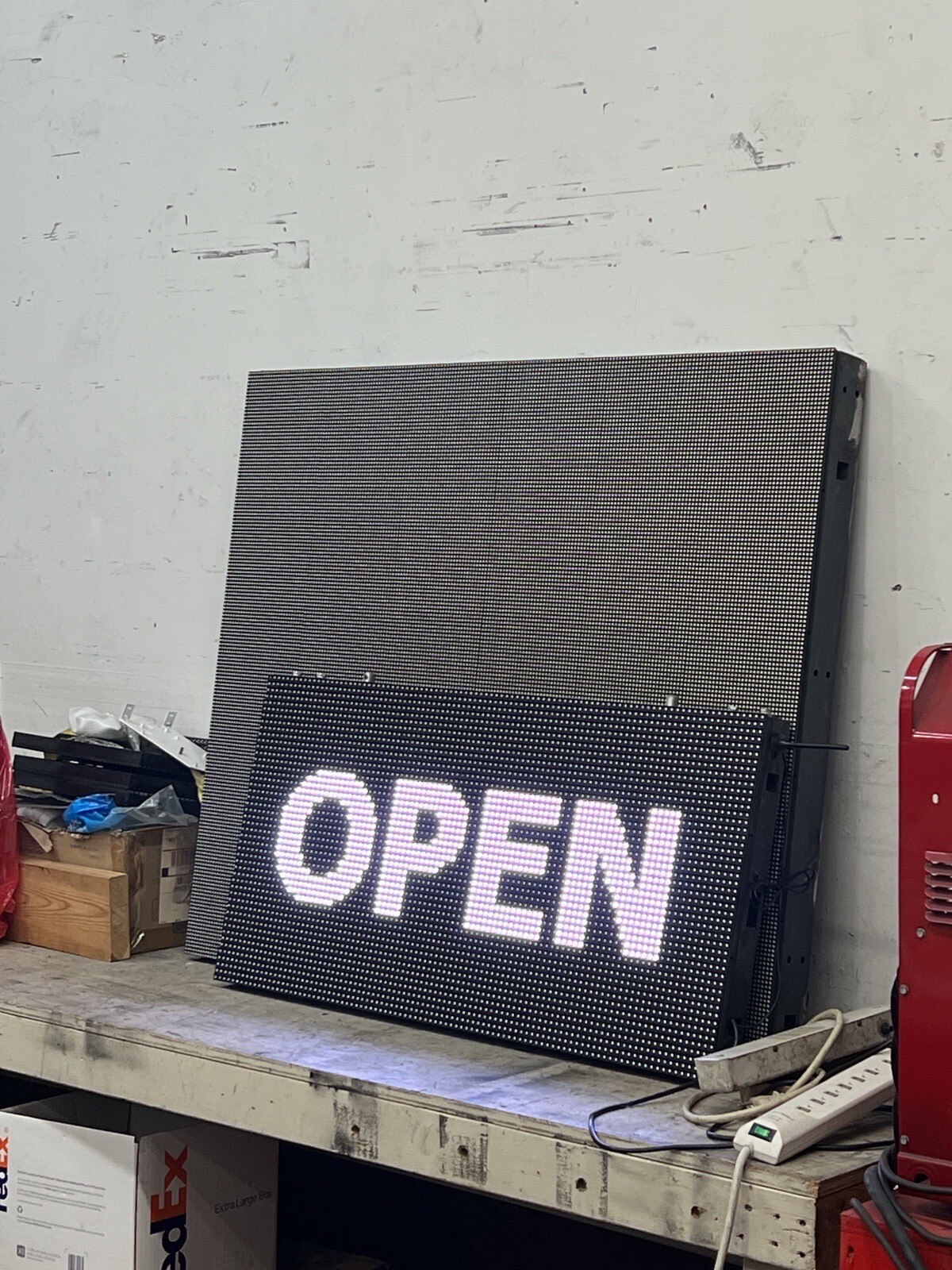 2x LED Sign Outdoor Indoor Full Color Programmable Message Digital P10 – 20”x40”