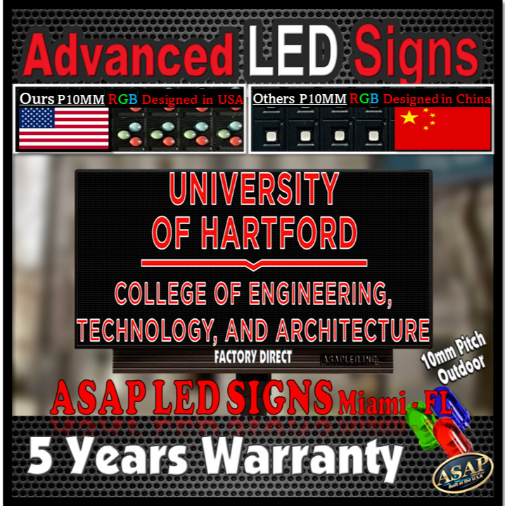 LEDSign Outdoor Board FullColor Programmable LED Board 44 in x 88 in LEDSign-USA