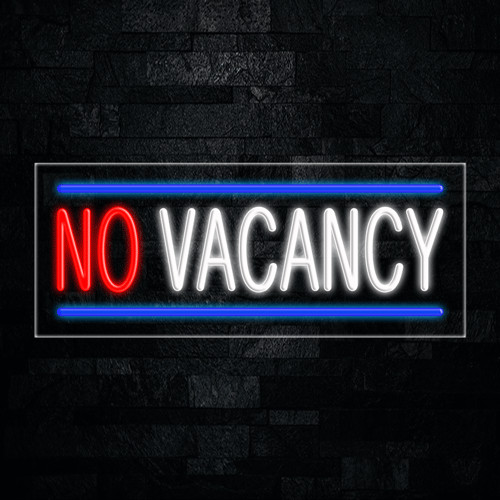 No Vacancy LED Neon Sign 30″L x 12″H #30267